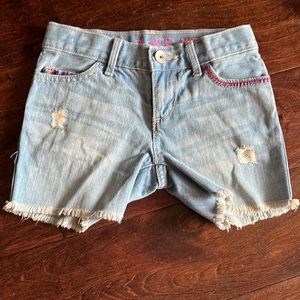 Girls Size 4 cutoff Jean shorts
